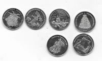6 St. Stadt Pfarrkirchen Weihnachtsmarkt Münzen/Medaille -Silber Bayern - Pocking Vorschau