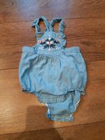 H&M Romper Strampler Latzhose Sommer blau 68 Mädchen Baby Nordrhein-Westfalen - Soest Vorschau