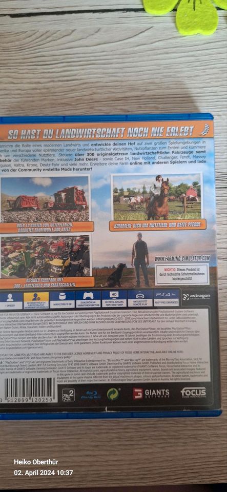 PS 4 Landwirtschafts- Simulator 2019 in Sonneberg