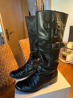 Gabor 6(39) schwarz Echtleder Stiefel/Langschaft Stiefel Vario ❤️ Bayern - Seehausen a. Staffelsee Vorschau