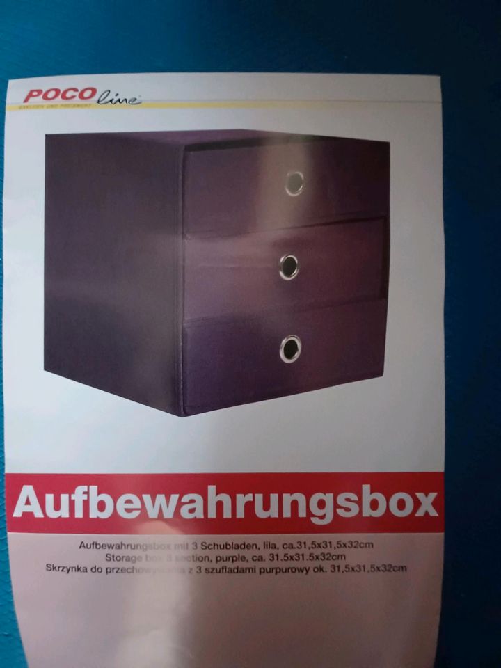Neue Aufbewahrungsbox aus Stoff mit drei Schubladen, Minikommode in Hamburg