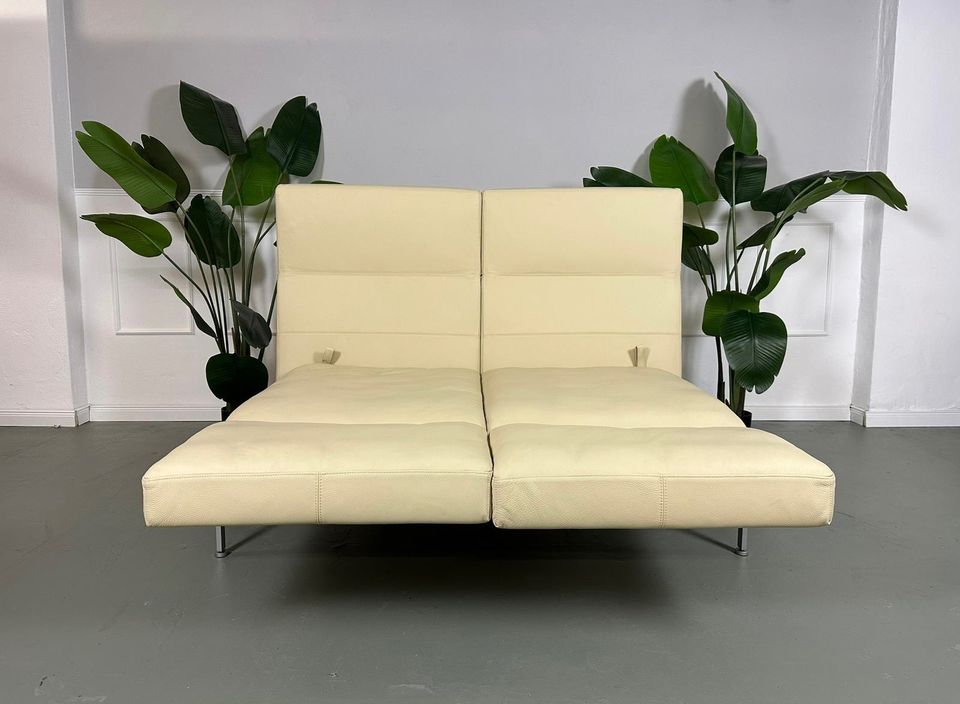 Brühl Roro Soft Sofa Schlaffunktion Couch Leder Ausstellungsstück in Hamburg