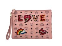 MCM LOVE Patch Pouch Pochette Rosa Pink Bag Clutch Etui Tasche Schleswig-Holstein - Schleswig Vorschau