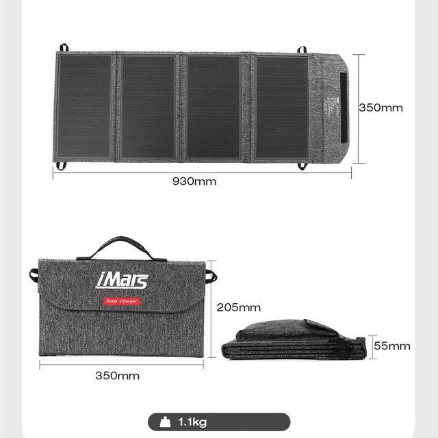 Solarpanel iMars SP-B 40W Watt usb usb-c faltbar Mobil solar in Nürtingen