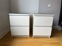 2x IKEA MALM Kommode mit 2 Schubladen weiß 40x55 cm + Glasplatte Leipzig - Gohlis-Nord Vorschau