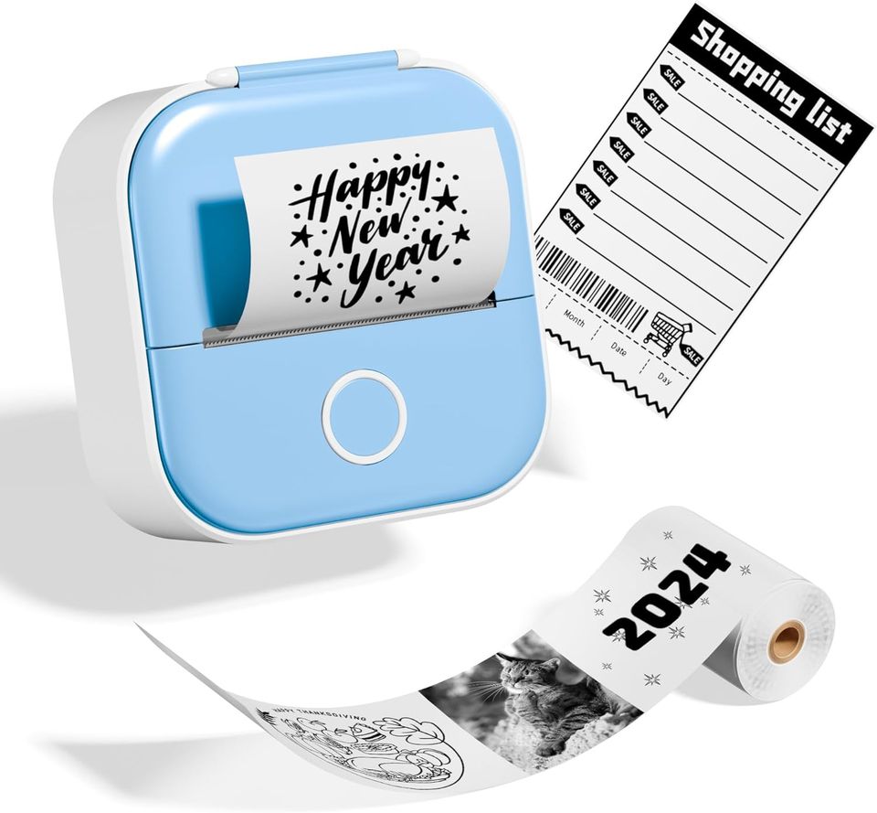 Mini Thermodrucker Thermo Taschen Foto Sticker Drucker tragbar in