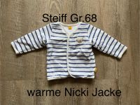 neuwertig Steiff Jacke Gr. 68 Nickijacke blau weiß Niedersachsen - Bohmte Vorschau