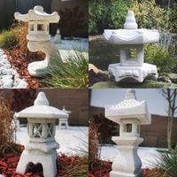 Japanische Steinlaterne Rankei Pagode Gartendeko Terrasse Thüringen - Gehofen Vorschau