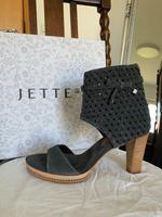 JETTE JOOP Velourleder Stiefelsandalette NEU, Gr.40(7), anthrazit Niedersachsen - Wulfsen Vorschau