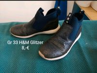 Gr 33 H&M Glitzer Sneakers High dunkelblau Saarland - Nalbach Vorschau
