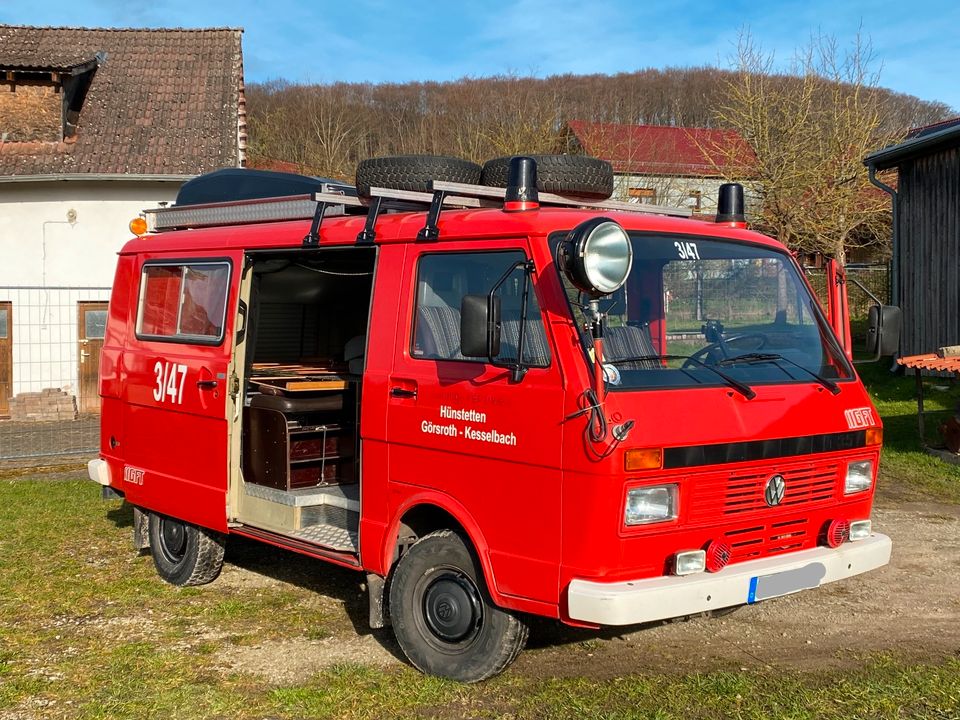 Camping Van Feuerwehr Oldtimer VW LT 35, 44.500km, H-Kennzeichen in Nürnberg (Mittelfr)