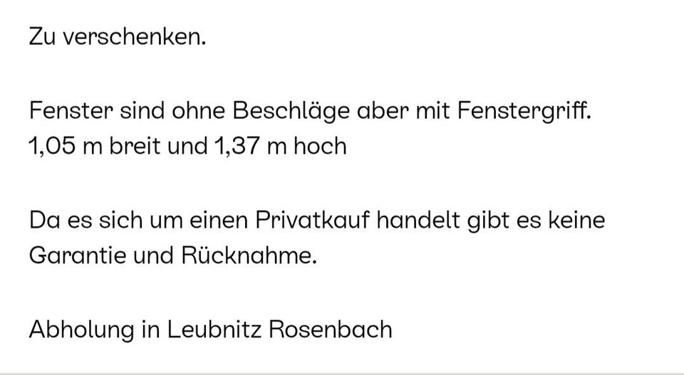 Fenster ohne Beschläge in Mehltheuer Vogtl