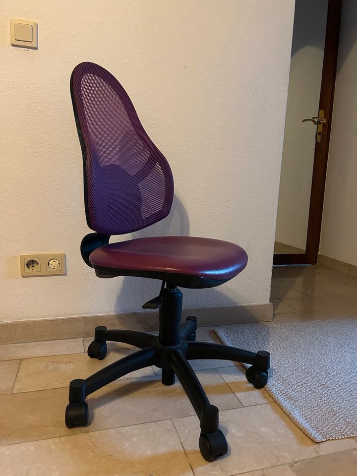 Büro Stuhl in lila in Bad Kreuznach