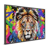 Löwe - Lion Art , Animal Tier Wandbild Leinwand mit Rahmen , Deko Stuttgart - Stuttgart-Ost Vorschau