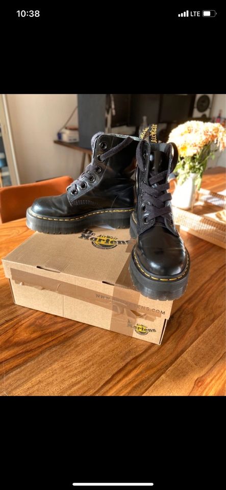 Dr. Martens Dirk Molly, Gr 39, wie neu, schwarz, Echtleder in Koblenz