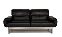 Rolf Benz 2-Sitzer Plura Sofa Relax Leder schwarz Chrom Schleswig-Holstein - Fleckeby Vorschau