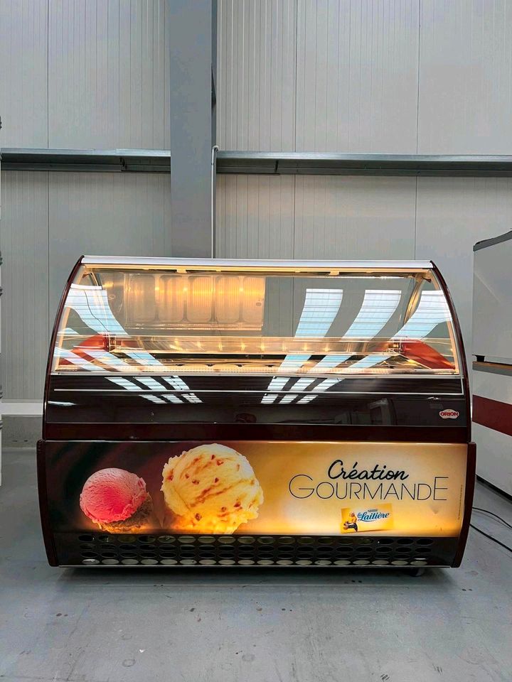 Orion G9 18x 5l Behälter Eiswannen Eissorten Eisvitrine Kühlvitrine Eistheke für Eiscafe Original italienisches Eis Lieferung Deutschlandweit in Berlin