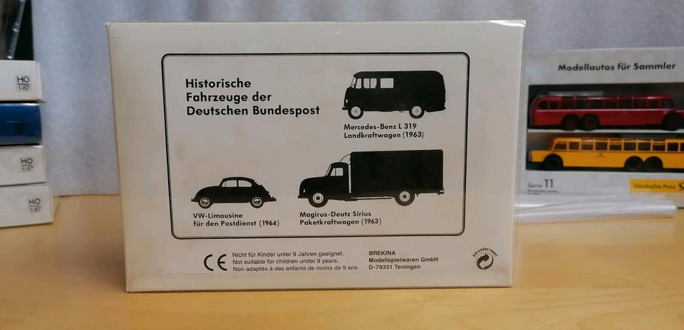 Brekina Automodell Sets 1/87 Deutsche Post in Laer