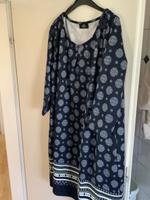 NEU Gina Kleid blau gemustert 3/4 Ärmel 44/46 Niedersachsen - Vechta Vorschau