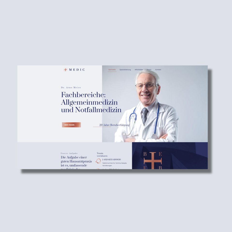 Modernes Webdesign für Ärzte - Jetzt Ihre Praxis online sichtbar in Amelinghausen