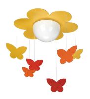 Kinderzimmerlampe mit Blume und Schmetterlingen Bayern - Baiersdorf Vorschau