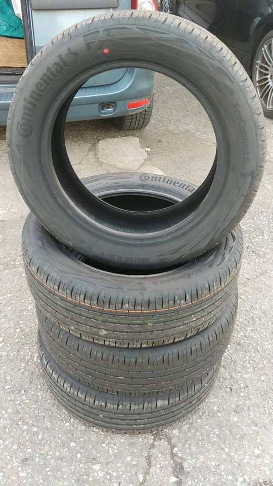 Sommerreifen 195/55R16 87V Continental neuwertig in Unterschleißheim