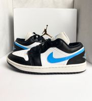 ✅Nike Jordan 1 Low Black University Blue White 40,5 / US 9 Sachsen - Treuen Vorschau