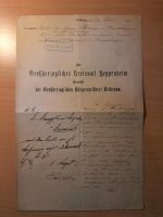 Altes Dokument aus Birkenau vom 29. Juli 1911 Hessen - Griesheim Vorschau
