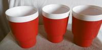 3 DDR Eisbecher  Becher Plastik polyha rot /weiß 70er Thüringen - Dermbach Vorschau