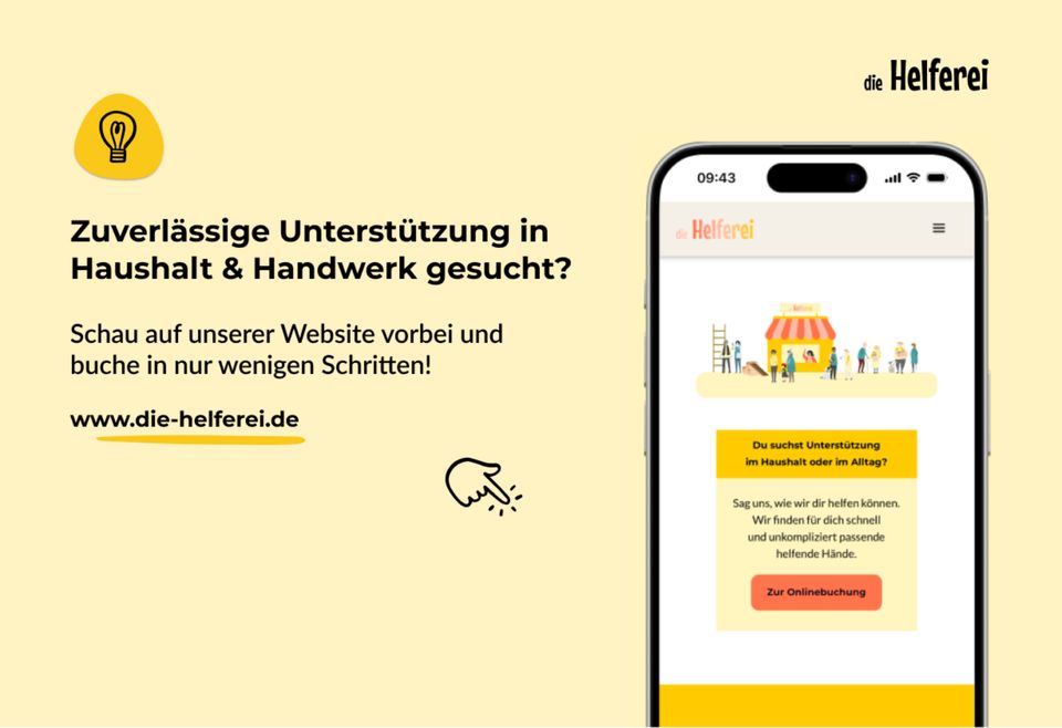 Schnell, fair, auf Rechnung: Unterstützung in Haushalt & Handwerk in Berlin