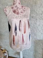 Catwalk Junkie Tank Top Spitze Federn schwarz creme bunt Gr.L Top Baden-Württemberg - Engelsbrand Vorschau