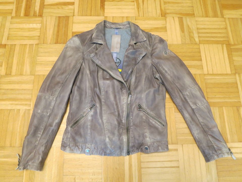 Milestone Lederjacke Bikerjacke Lorina Leder Jacke Lammnappa 40 in Hamburg