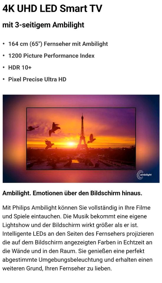 Philips smart TV in Dillingen (Saar)