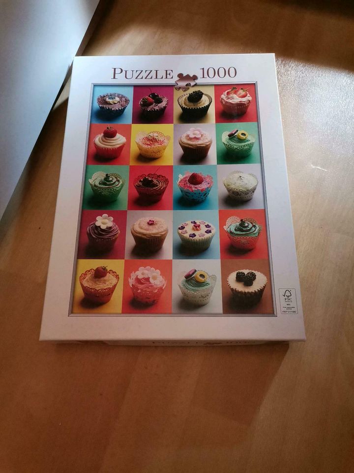 Puzzle 1000 Teile Cupcake in Oppin