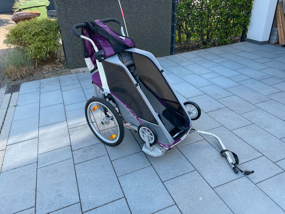 Fahrradanhänger Chariot Cougar 1 lila in Plankstadt