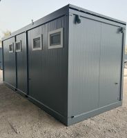 6,00 x 2,40m Sanitärmodul zu verkaufen - Preiswerter Duschraum - Finanzierungsmöglichkeiten für Unternehmen - Modul mit 4 Duschen, 4 Waschbecken, Warmwasserspeicher, Wasserzufuhr Duschraum Duschkabine Bayern - Brunnen Vorschau