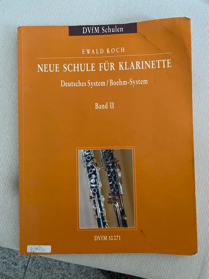 Klarinette Notenbuch Ewald Koch Neue Schule für Klarinette band 2 in Frankenthal (Pfalz)