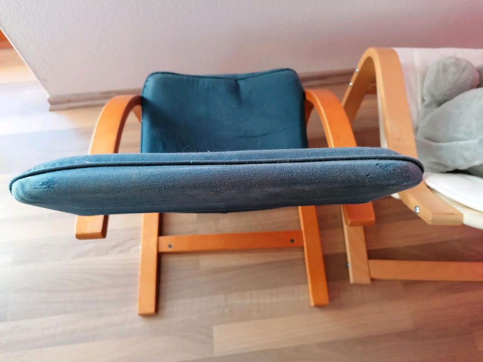 Ikea Kinder Stuhl dunkel blau Poäng Kindersessel in Ehekirchen