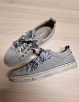 neuer romantischer Gabor Leder Sneaker Gr.40 graublau Bayern - Roth Vorschau