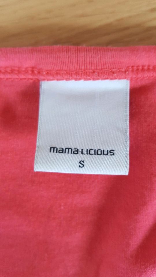 Mama Licious Shirt Umstandsmode Schwangerschaft pink neon, Gr. S in Stuttgart