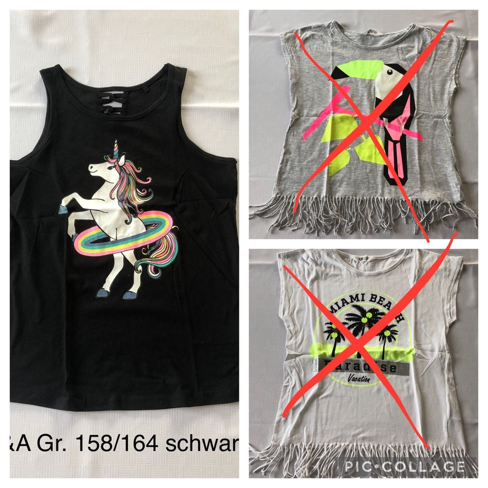 Mädchen Shirts Gr. 158/164 Esprit, H&M, C&A in Leverkusen