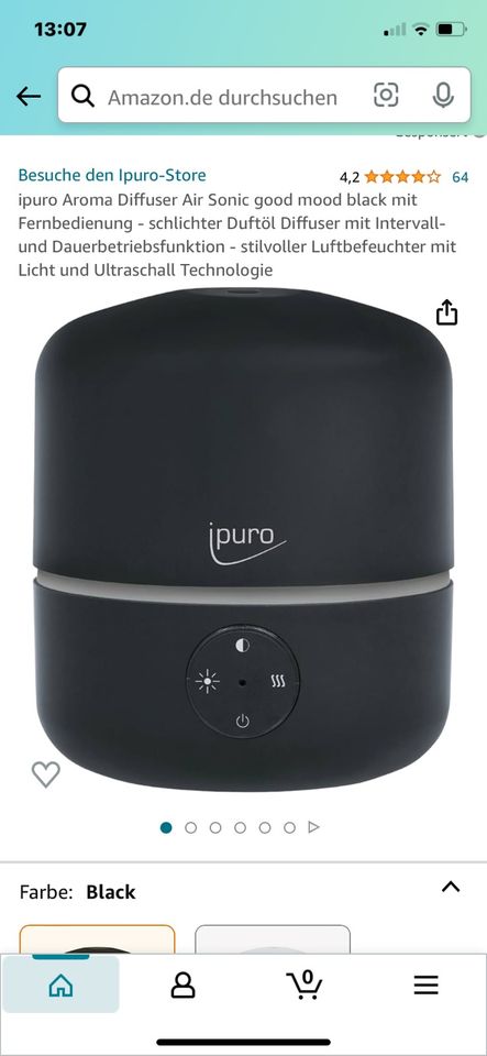 AIR SONIC ipuro aroma mood Elektrischer Aroma-Diffusor – IPURO