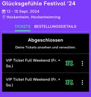 Glücksgefühle Festival 2 VIP Tickets Full Weekend Baden-Württemberg - Weinheim Vorschau