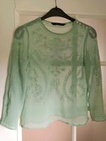 Zara 3/4 Bluse Shirt mint boho Wandsbek - Hamburg Marienthal Vorschau