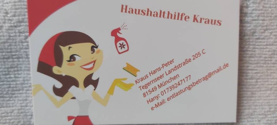 ⭐️ Haushaltshilfe Kraus ➡️ Haushaltshilfe  (m/w/x), 81549 in München