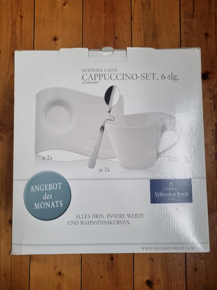 Villeroy & Boch New Wave Cappuccino-Set, 6-tlg. +2 Kaffeetassen in Remagen