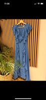 Blaues midi Kleid Volants gr XS Dresden - Blasewitz Vorschau