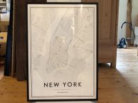 New York Map of Manhattan USA Poster Rahmen Plakat Bild Nordrhein-Westfalen - Steinfurt Vorschau