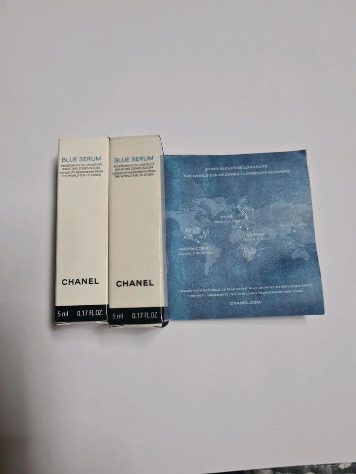 Chanel Produkte Probe/Reisegröße 5x blue  serum, Hydra beauty in Würselen