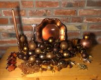 Weihnachtsbaumschmuck/Kugeln in Bronze/Kupferfarben Deko Sachsen-Anhalt - Zerbst (Anhalt) Vorschau